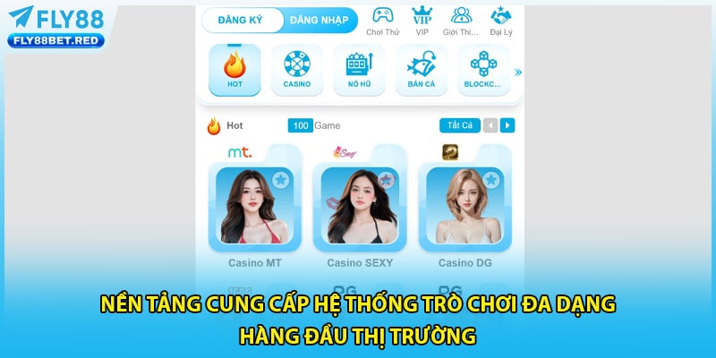 Nền tảng cung cấp hệ thống trò chơi đa dạng hàng đầu thị trường 